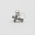 MBA76 Microbell Cruz Cravejada Zirconia Banho Rodio - Imagem 1