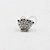 MBA77 Microbell Cluster 3 Zirconia Navete Banho Rodio - Imagem 1