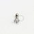 MBA82 Microbell Estrela Zirconia Grande Banho Rodio - Imagem 1
