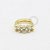 AR07 Argola Clicker 4 CZ  Banho Ouro - Imagem 1