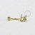 BN12 Navel Piercing Borboleta Pedra Zirconia Banho Ouro 18K - Imagem 1