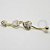 BN13 Navel Piercing Pingente 3 Corações Pedra Zirconia Banho Ouro 18K - Imagem 1