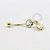 BN19 Navel Piercing Pingente Concha Banho Ouro - Imagem 1