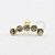MB23 Microbell Reto Cluster 5 Pedras (Modelo 02) Banho Ouro - Imagem 1