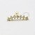 MB25 Microbell Reto Cluster 7 CZ  Banho Ouro - Imagem 1