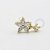 MB39 Microbell Flor com Pingente Zirconia Banho Ouro - Imagem 1