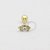 MB49 Microbell Navete Zirconia Banho Ouro - Imagem 1