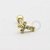 MB54 Microbell Cruz Cravejada Zirconia Banho Ouro - Imagem 1