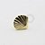 MB58 Microbell Concha Chapa Banho Ouro - Imagem 1