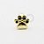 MB62 Microbell Patinha Pedra Black Banho Ouro - Imagem 1