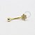 MB78 Microbell Curvo Floco de Neve Banho Ouro - Imagem 1