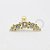 MB90 Cluster 5 Pedras Com Esferas Banho Ouro - Imagem 1