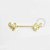 MM18 Piercing Mamilo Asas CZ Banho Ouro - Imagem 1