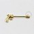 MM20 Piercing Mamilo Revolver Banho Ouro - Imagem 1