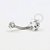 BB21 Navel Estrela Zirconia Aço 316L - Imagem 1