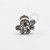 PB64 Labret 6 stones strass colado aço 316L - Imagem 1