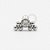 PB65 Labret Pedra Cristal com Esferas Aço 316L - Imagem 1