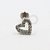 MBA105 Labret Coração Cravejado Zircônia Banho Ródio - Imagem 1