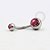 BB03 Navel Pedra Rosa Aço316L - Imagem 1