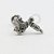 PR25 Labret Maquina De Tato Prata Haste Titânio - Imagem 1