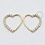 OR23 Coração Daith Cravejado Ouro 18K - Imagem 1