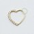 OR23 Coração Daith Cravejado Ouro 18K - Imagem 1