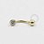 OR33 Mini Navel  Zirconia Flat  Ouro 18k - Imagem 1