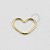 CR02 Daith Coração Fino Banho Ouro 18K - Imagem 1