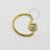 CR11 Daith Circular Fino CZ Banho Ouro 18K - Imagem 1
