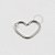 CR05 Daith Coração Pedra Zirconia Banho Ródio - Imagem 1