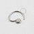 CR12 Daith Circular Pedra Zirconia Rodio - Imagem 1