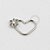 CR23 Daith Coração Flor de Lótus Ródio - Imagem 1