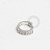 ARA13 Argola Articulada Pedra Zirconia Externa Helix (P) Ródio - Imagem 1