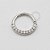 ARA29 Argola Cravejada  Frontal Helix Banho Rodio - Imagem 1
