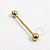 PVD18 Barbel aço PVD Gold 1.6mm - Imagem 1