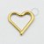 PVD52 Coração Daith Articulado aço PVD Gold - Imagem 1