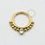 PVD30 Segmento esferas 1 Zirconia  aço PVD gold - Imagem 1