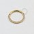 PVD51 Segmento cravejado frontal aço PVD Gold - Imagem 1