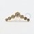 PVD69 Labret cluster strass colado aço PVD Gold - Imagem 1