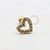 PVD81 Microbell coração cravejado strass aço PVD gold - Imagem 1