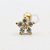 PVD82 Microbell flor zirconia aço PVD gold - Imagem 1