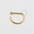 PVD86 D ring aço PVD gold - Imagem 1
