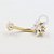PVD68 Navel estrela strass aço PVD Gold - Imagem 1