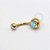 TN483 Navel Zirconia Titânio PVD Gold - Imagem 3