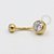 TN483 Navel Zirconia Titânio PVD Gold - Imagem 1