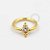 TN206 Captive CZ Esferas Titânio PVD Gold  (OUTLET) - Imagem 1