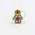 TN215 Labret flor titânio PVD gold - Imagem 1