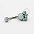 TN19 Navel Piercing 3 Synthetic Opala Titânio  (OUTLET) - Imagem 1