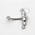 TN197 Navel Piercing Cluster CZ Titânio (OUTLET) - Imagem 1