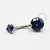 TN70 Navel Piercing CZ Azul Safira Titânio - Imagem 1